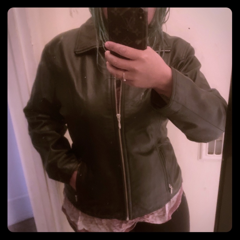 Women’s Wilsons leather fitted jacket